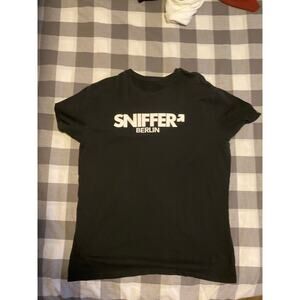 *VINTAGE* Mens T-Shirt "Sniffer" Berlin Gear  Black XL